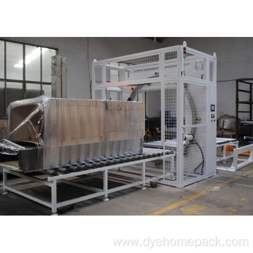 Horizontal stretch wrapping machine packing machine